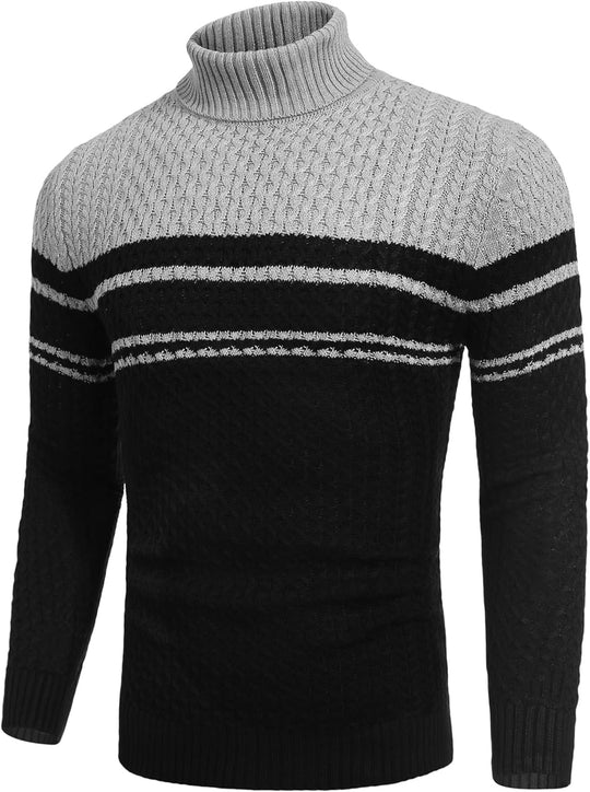 R&B | Freizeit Strick Herren Rollkragenpullover