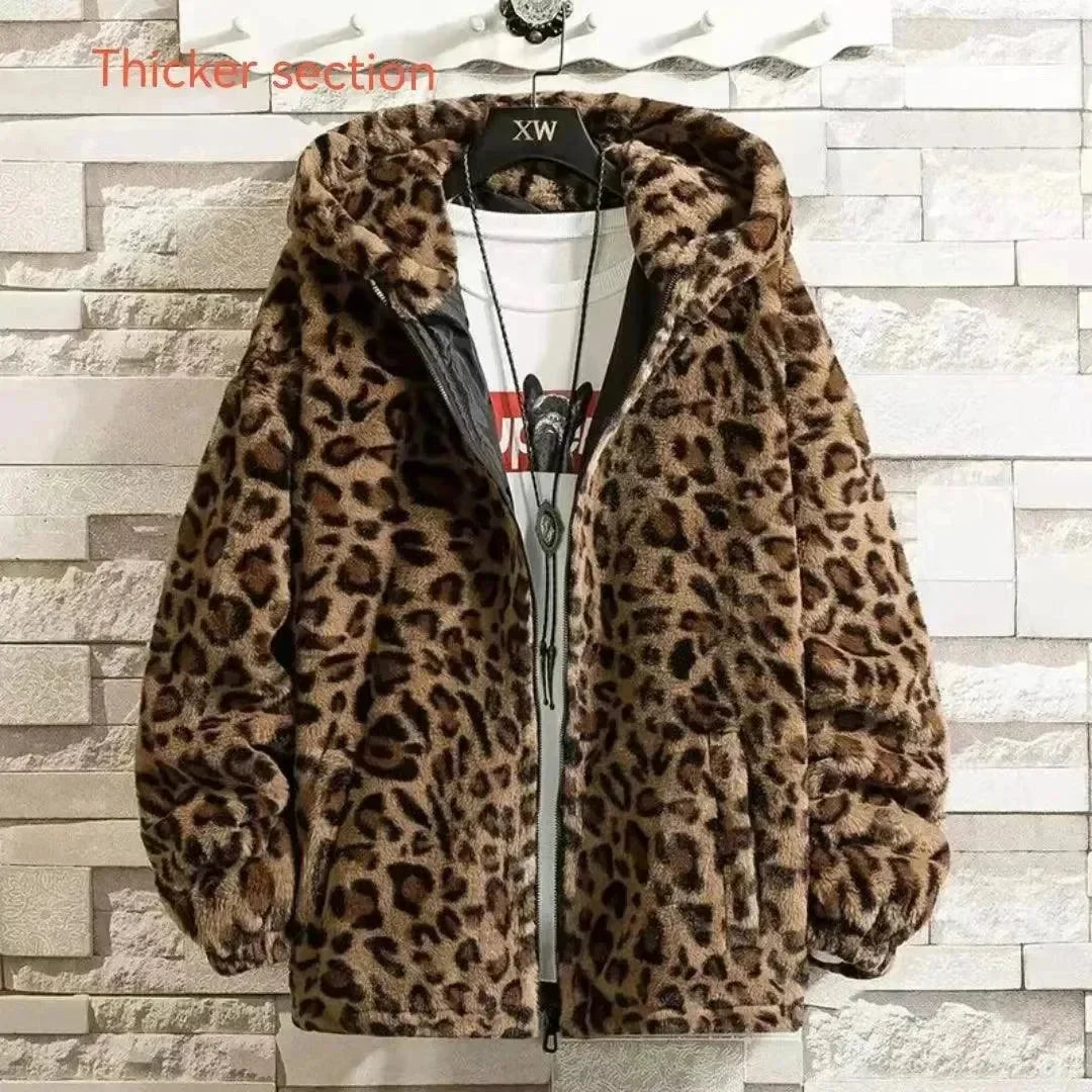 R&B | Freizeit Bedruckte Kapuzen Herren Fleecejacke