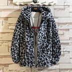 R&B | Freizeit Bedruckte Kapuzen Herren Fleecejacke