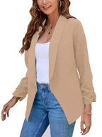 R&B | Freizeit Slim Fit V-Ausschnitt Damen Blazer