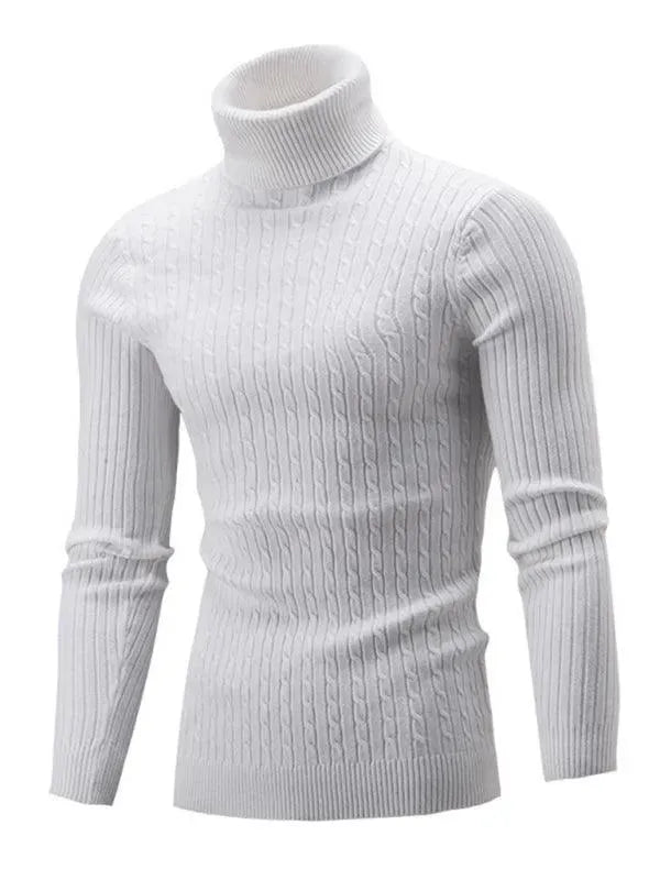 R&B | Enger Stretch Herren Pullover mit Rollkragen