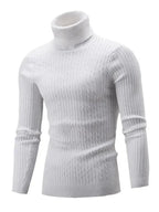R&B | Enger Stretch Herren Pullover mit Rollkragen