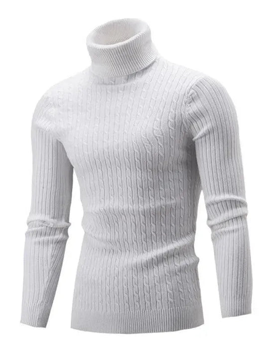 R&B | Enger Stretch Herren Pullover mit Rollkragen