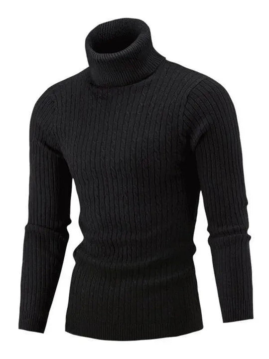 R&B | Enger Stretch Herren Pullover mit Rollkragen