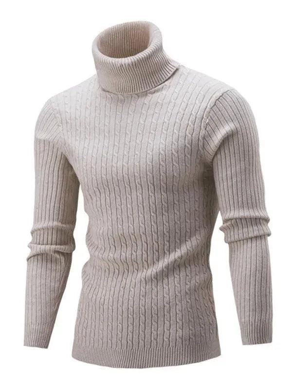 R&B | Enger Stretch Herren Pullover mit Rollkragen