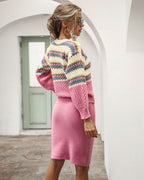 R&B | Damen 2-Teiliger Set - Pullover und Rock