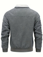 R&B | Warmen Jacke mit Cord und Fleecefutter Cordura und Polyester Robuste und Bequeme