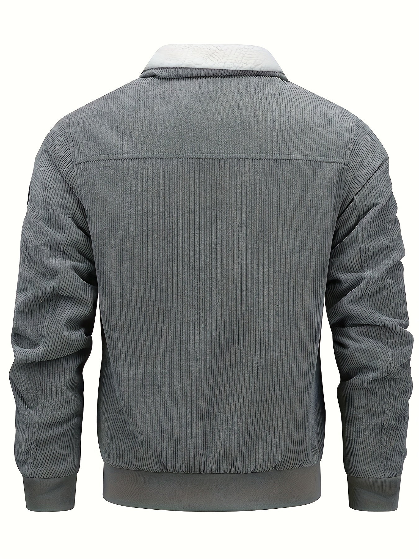 R&B | Warmen Jacke mit Cord und Fleecefutter Cordura und Polyester Robuste und Bequeme