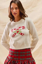 R&B | Weihnachten Candy Cone Kurzpullover
