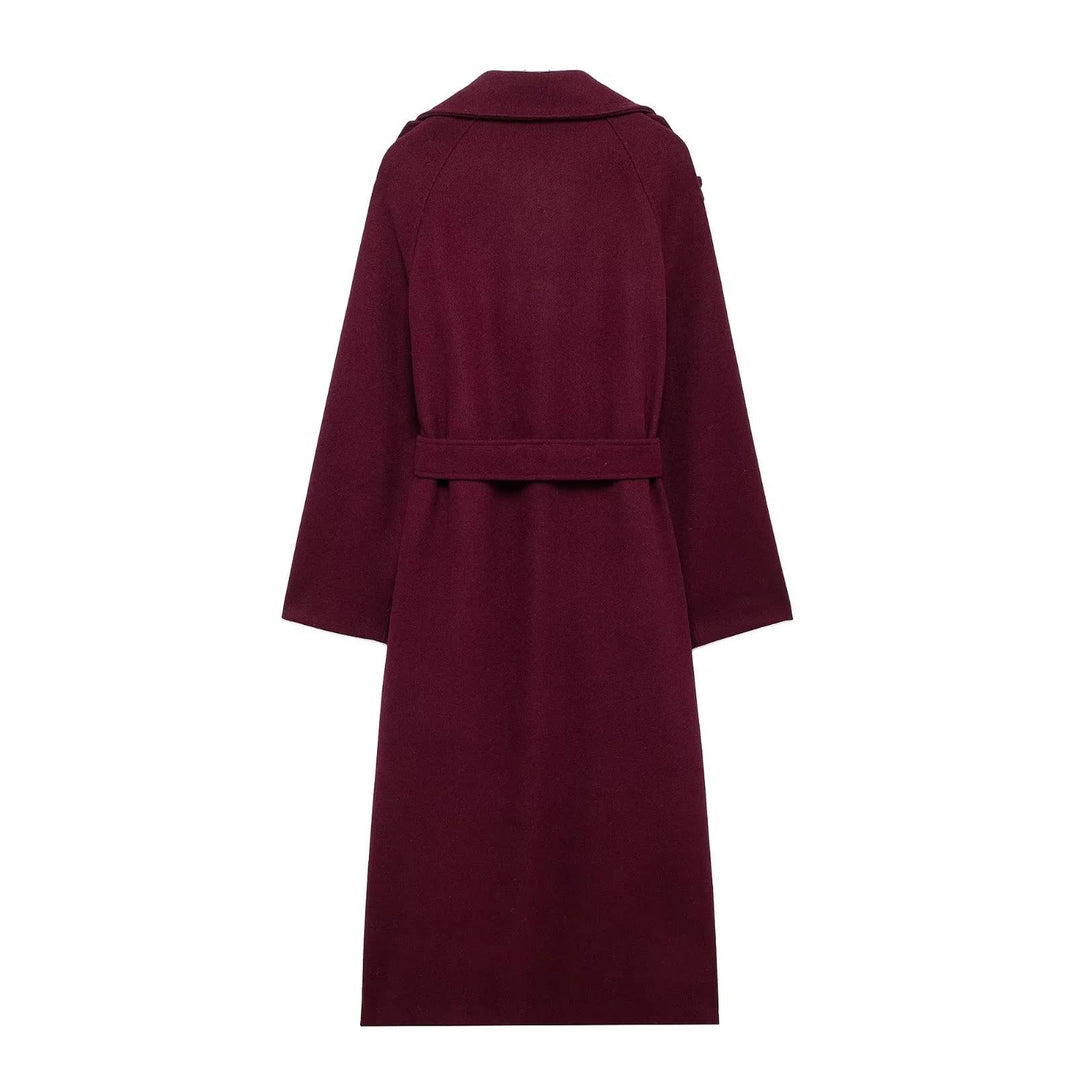 R&B | trenchcoat - eleganter langer roter Damenmantel