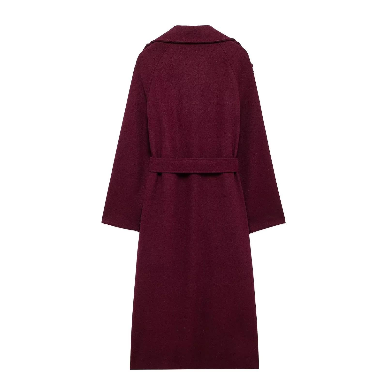 R&B | trenchcoat - eleganter langer roter Damenmantel