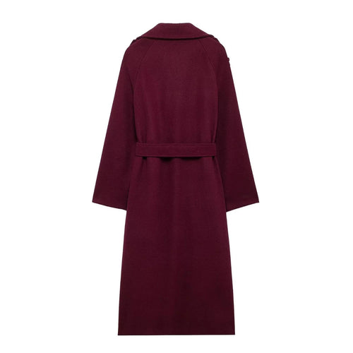 R&B | trenchcoat - eleganter langer roter Damenmantel