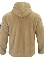 R&B Teddyjacke mit Reißverschluss für Männer