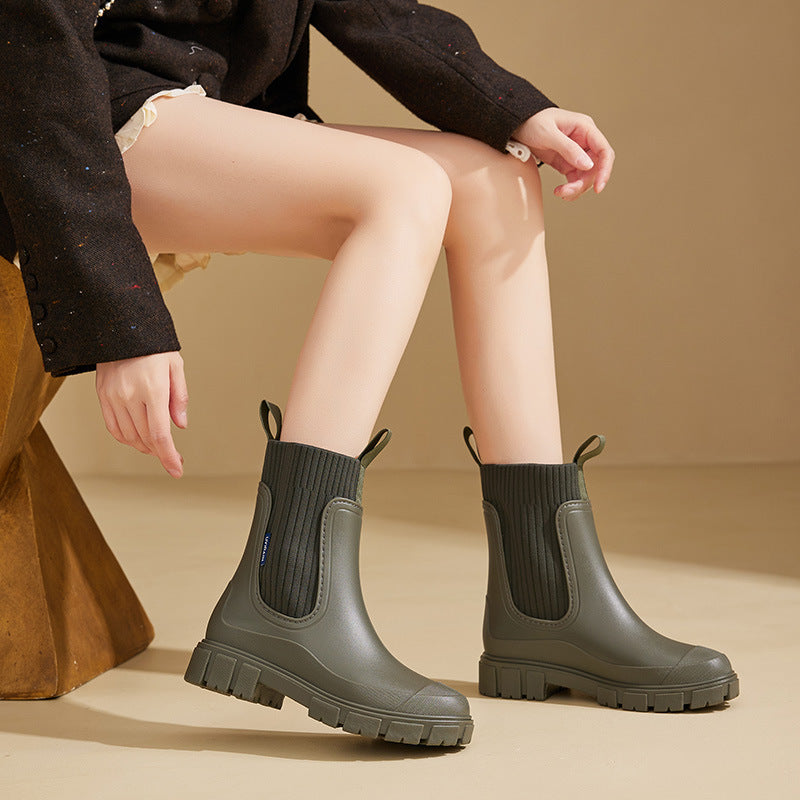 R&B | Gummistiefel - Wasserdicht mit Antirutschsohle, Perfekt für Regenwetter