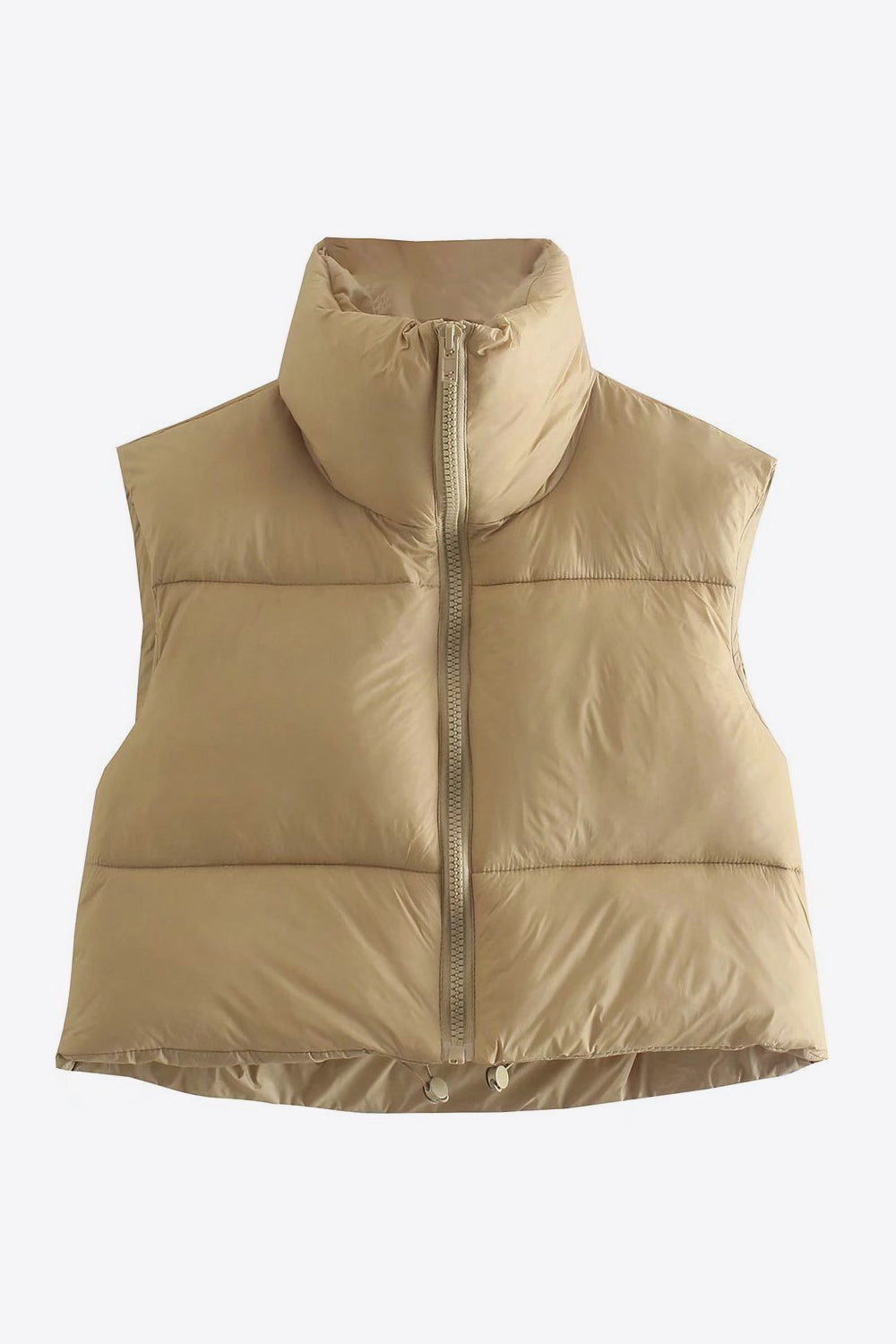 R&B | Zip-Up Drawstring Puffer Weste