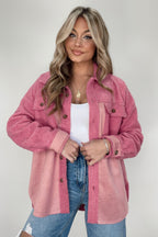 R&B | Weiche Hemdjacke mit Knöpfen Polyester Lässig und Trendy