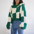 R&B | Gemütlicher Karo Kurzer Pullover