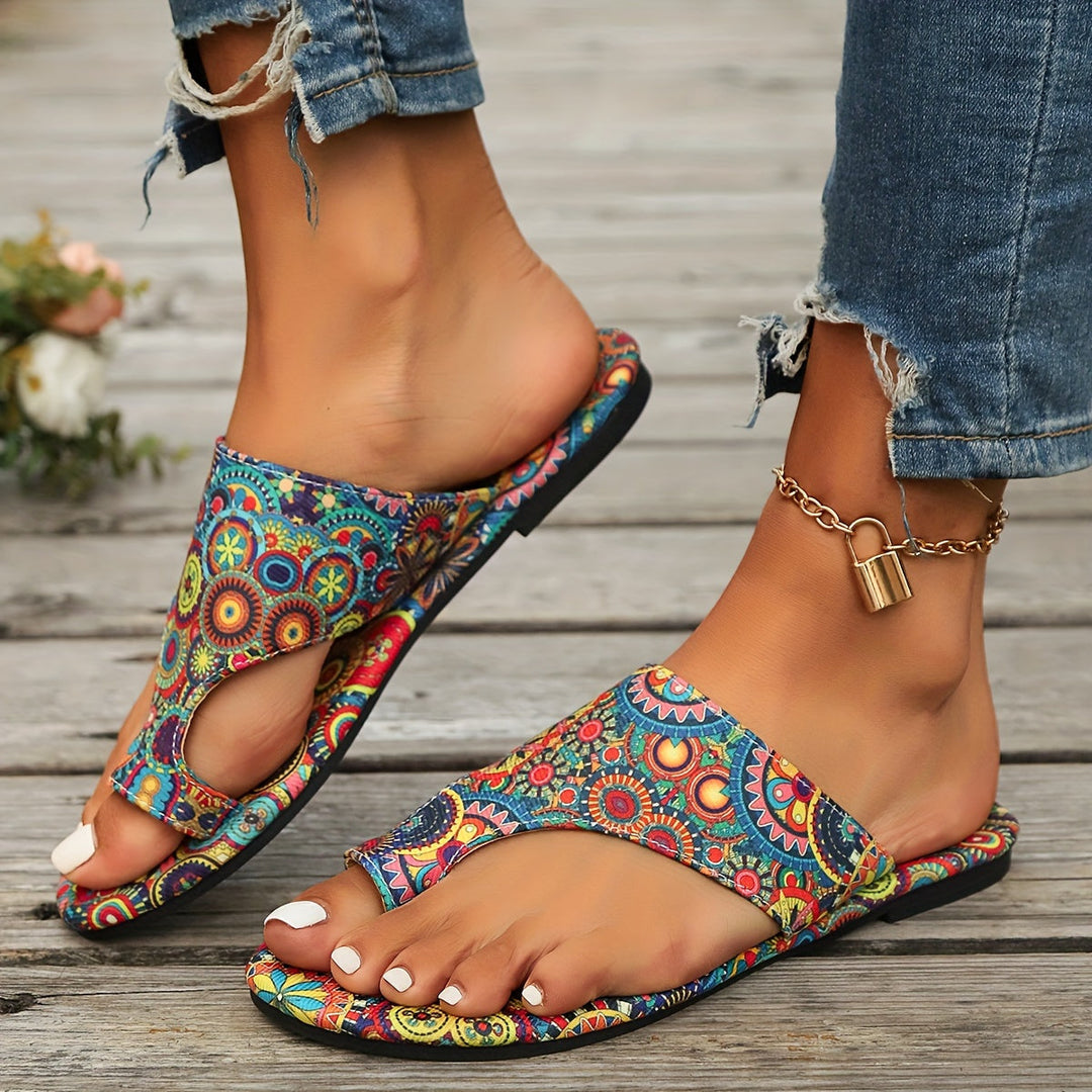 R&B | Florale Flip Flops für Frauen