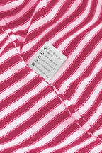 Kontrastfarbig Gestreifter Pullover Mit Überschnittenen Schultern