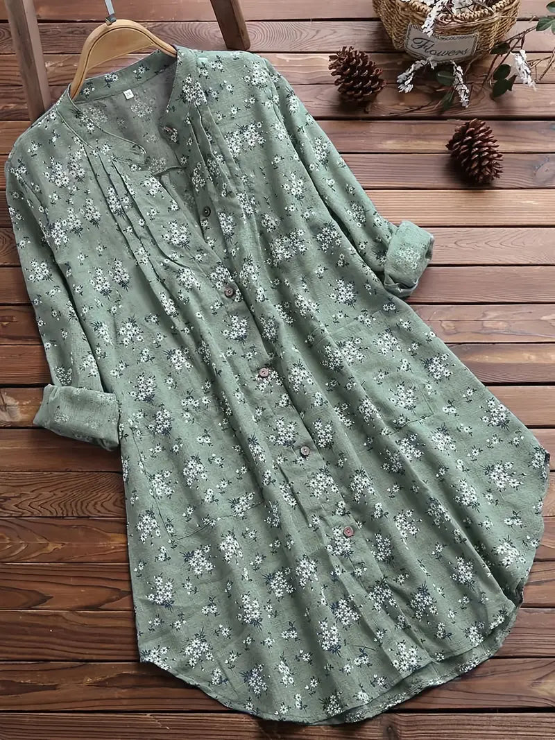 R&B-Bluse | Bluse mit Blumendruck für den Sommer