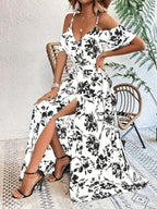 R&B | Unregelmäßiges Kleid mit Hosenträgern