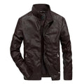 R&B | Lederjacke für Herren Frühlingsjacke mit Reißverschluss
