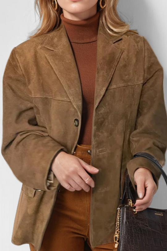 R&B | Vintage Café Jacke mit Revers, Klapptaschen und Knöpfen
