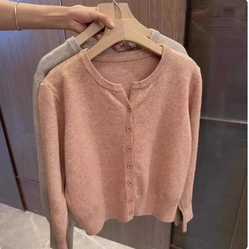 R&B | grob gestrickter Woll-Kardigan-Pullover
