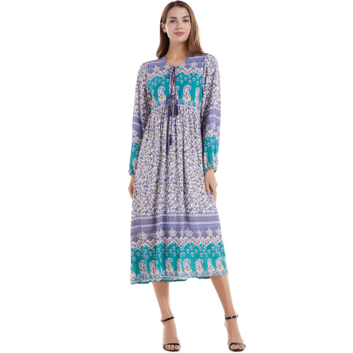 R&B | Kleid mit böhmischem Print