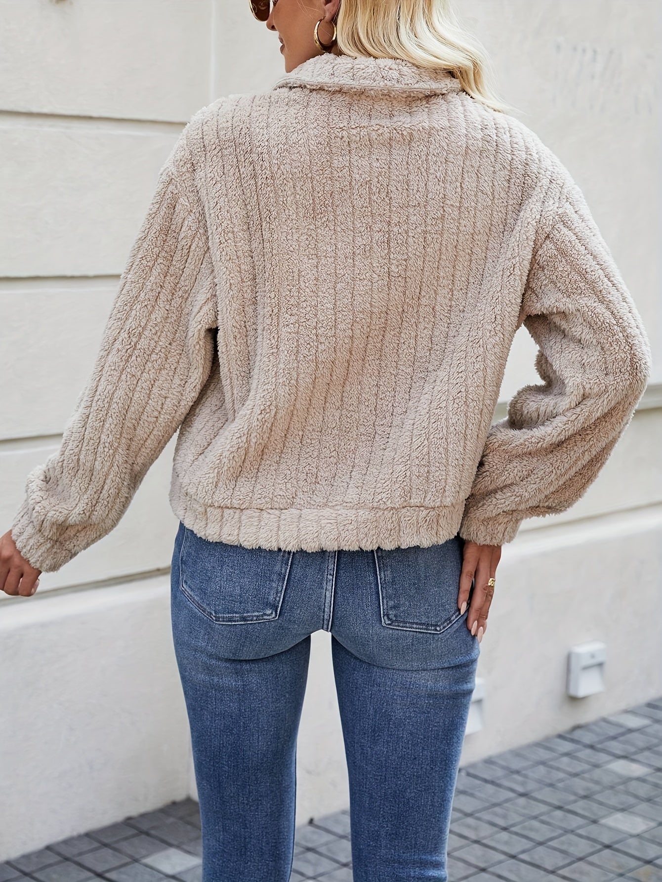 R&B | Weiche Strickjacke mit Knöpfen Polyester Gemütlich und Warm