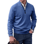 R&B | Klassischer Halb-zip Pullover für Männer Baumwolle Komfortabel und Warm