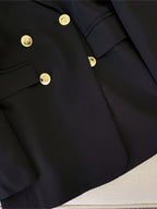 R&B | Eleganter Slim Fit Damenblazer Mit Goldenen Knöpfen