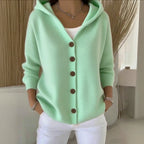 R&B | Damen Baumwollcardigan mit langen Ärmeln