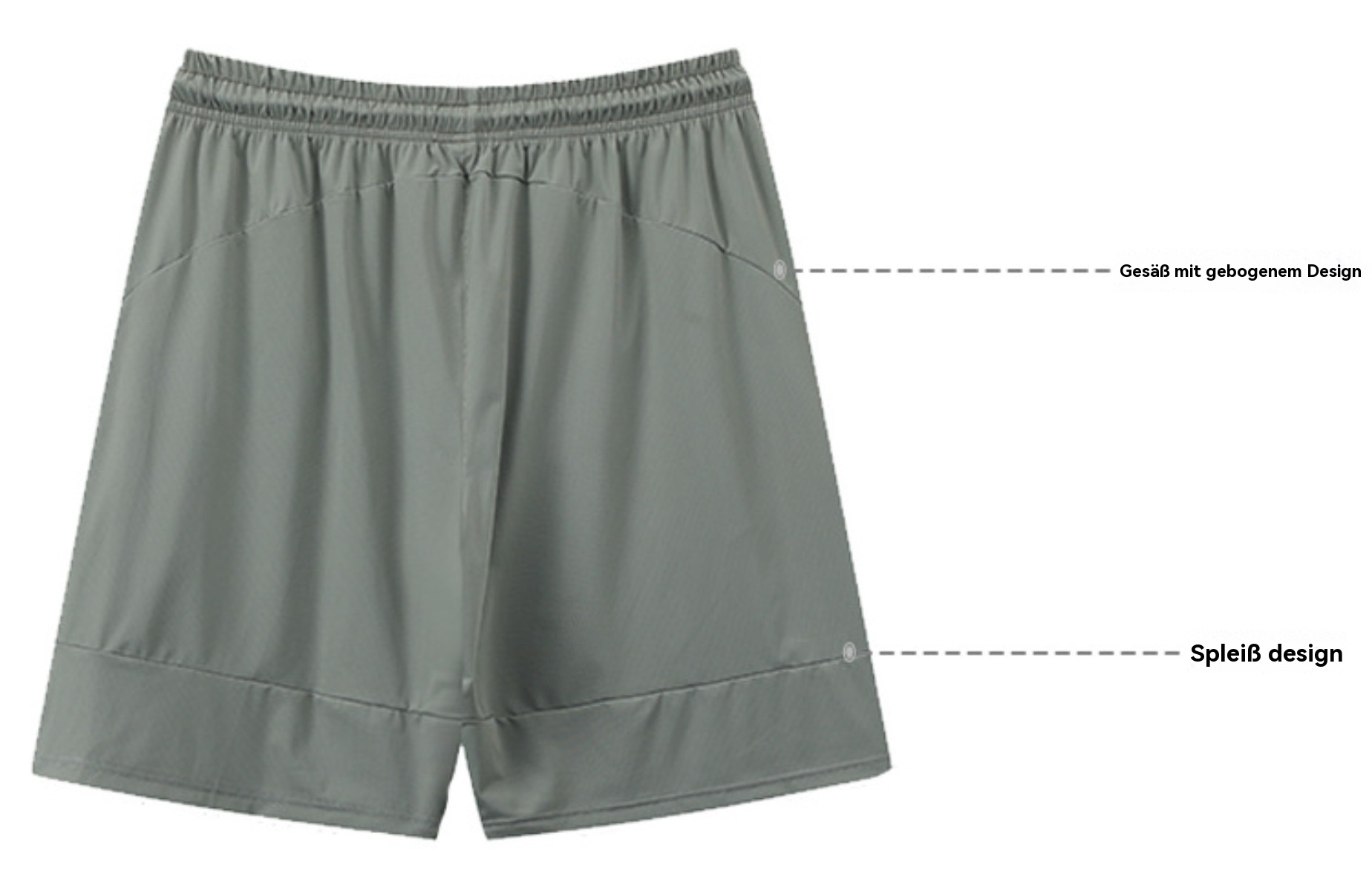 R&B | Schnelltrocknende Sportshorts mit reflektierendem Streifen