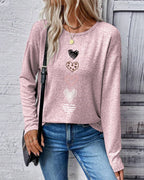 R&B | Langarm Rundhals LiR&Besherz Print