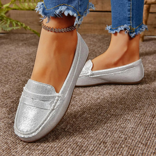 R&B | Gommino Flat Crossed Soft Sole Women