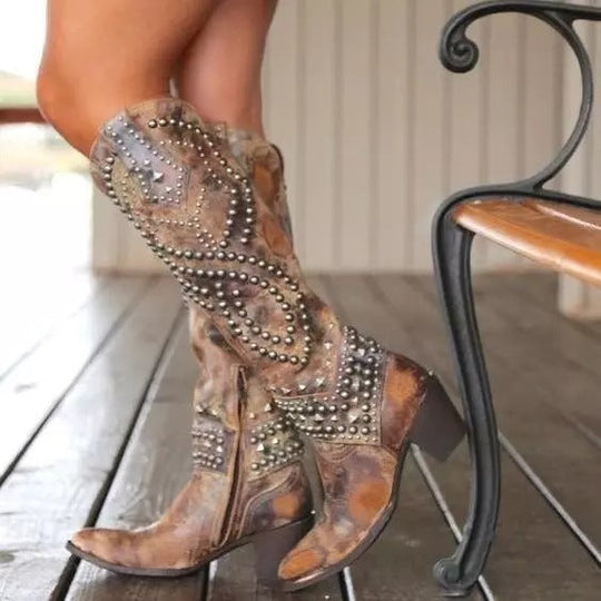 Orthopädische Damenstiefel mit Hohem Schaft R&B