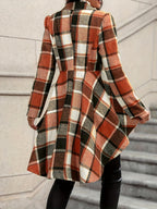 R&B | Mantel Braun - Weiß - Elegante Herbstjacke