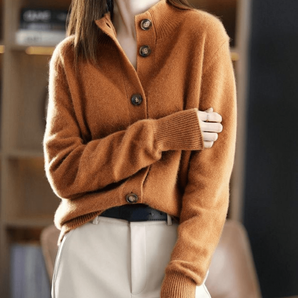 R&B | Klassischer-Strickcardigan-Pullover
