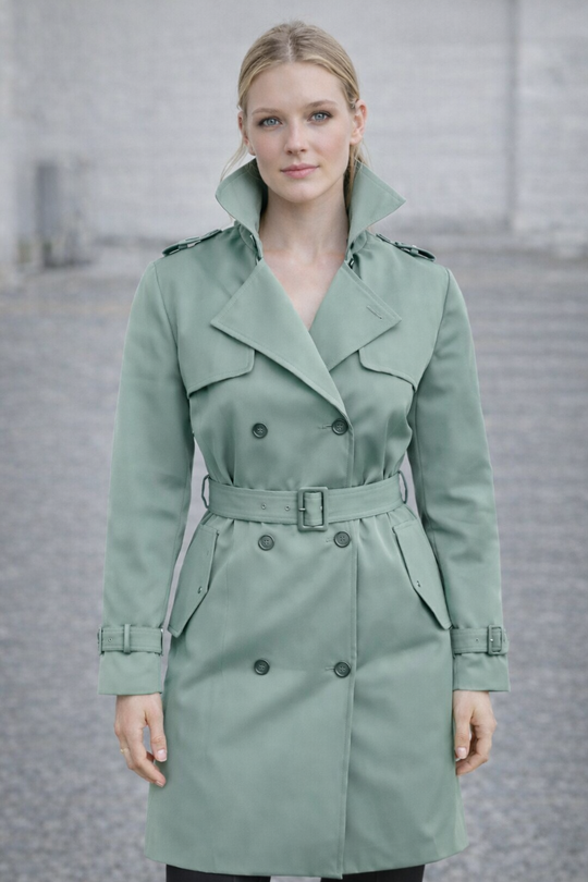 R&B | Trenchcoat mit Gürtel und Doppelknopf