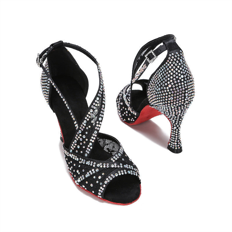 R&B | mit Diamanten Besetzte Lateinische Tanzschuhe Frauen Erwachsene