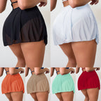 R&B | Schwimmrock aus Mesh mit hoher Taille