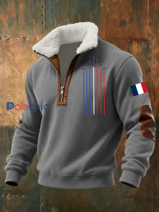 R&B | Bequeme Herrenjacke im Baggy-Stil mit Zipper