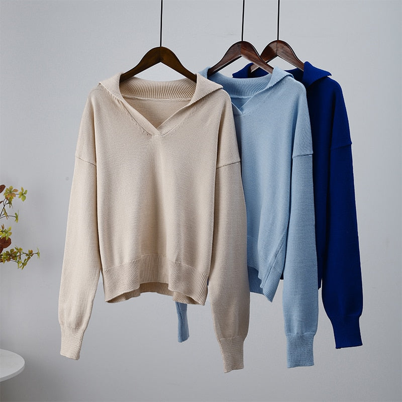 R&B | Damen V-Ausschnitt Pullover