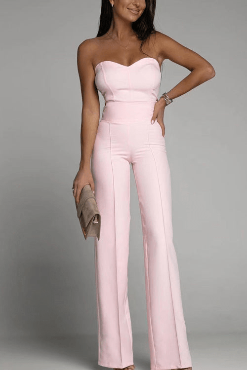 R&B | Elegantes Strapless Jumpsuit Damen Satz