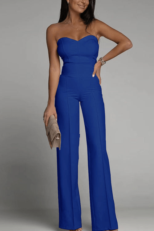 R&B | Elegantes Strapless Jumpsuit Damen Satz