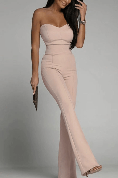 R&B | Elegantes Strapless Jumpsuit Damen Satz