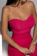 R&B | Elegantes Strapless Jumpsuit Damen Satz