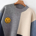R&B | Fröhlicher Patchwork-Pullover für Frauen