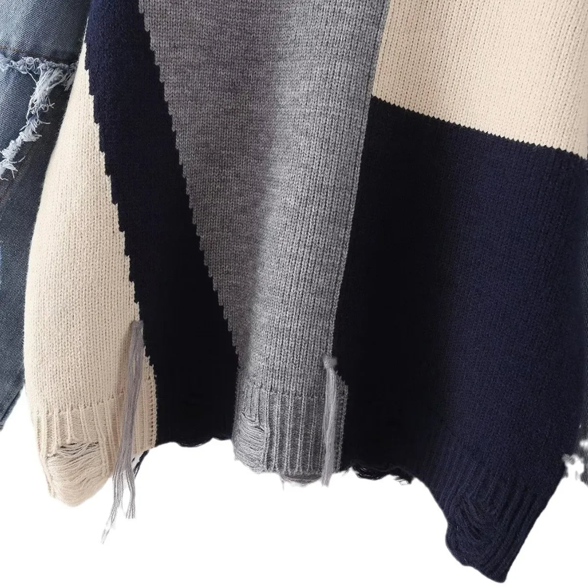 R&B | Fröhlicher Patchwork-Pullover für Frauen